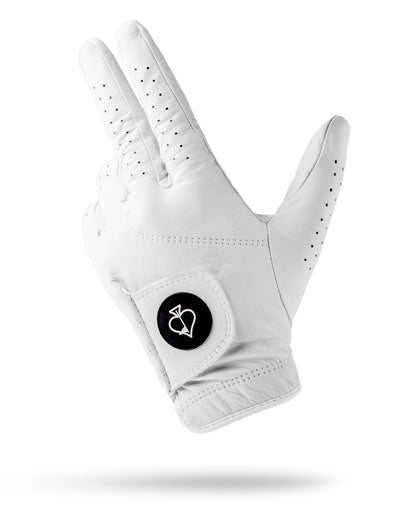 Pins and Aces Premium Tour Glove - Ghost White
