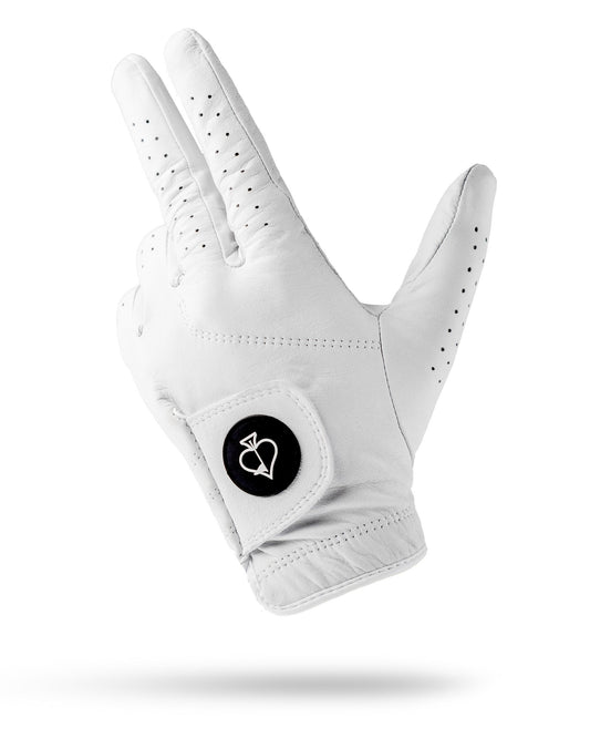 Pins and Aces Premium Tour Glove - Ghost White