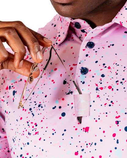 Pins and Aces Pink Splatter
