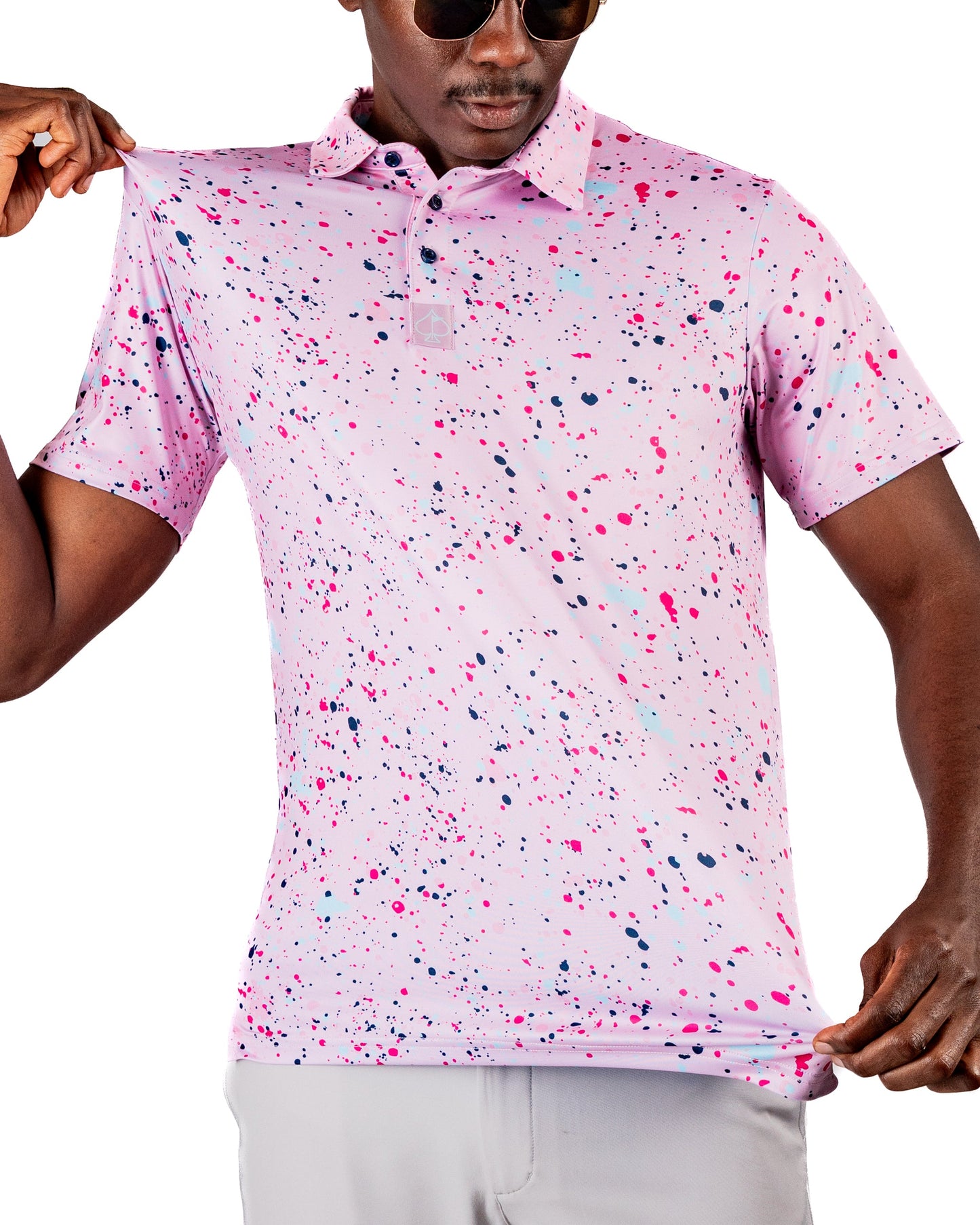 Pins and Aces Pink Splatter
