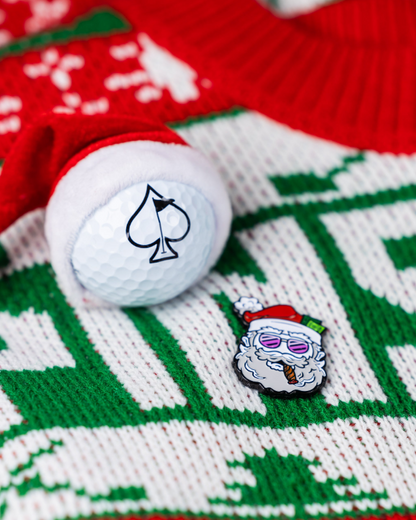 Pins and Aces Santa the Degenerate Ball Marker
