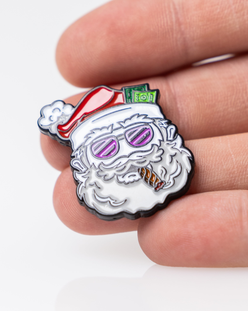 Pins and Aces Santa the Degenerate Ball Marker