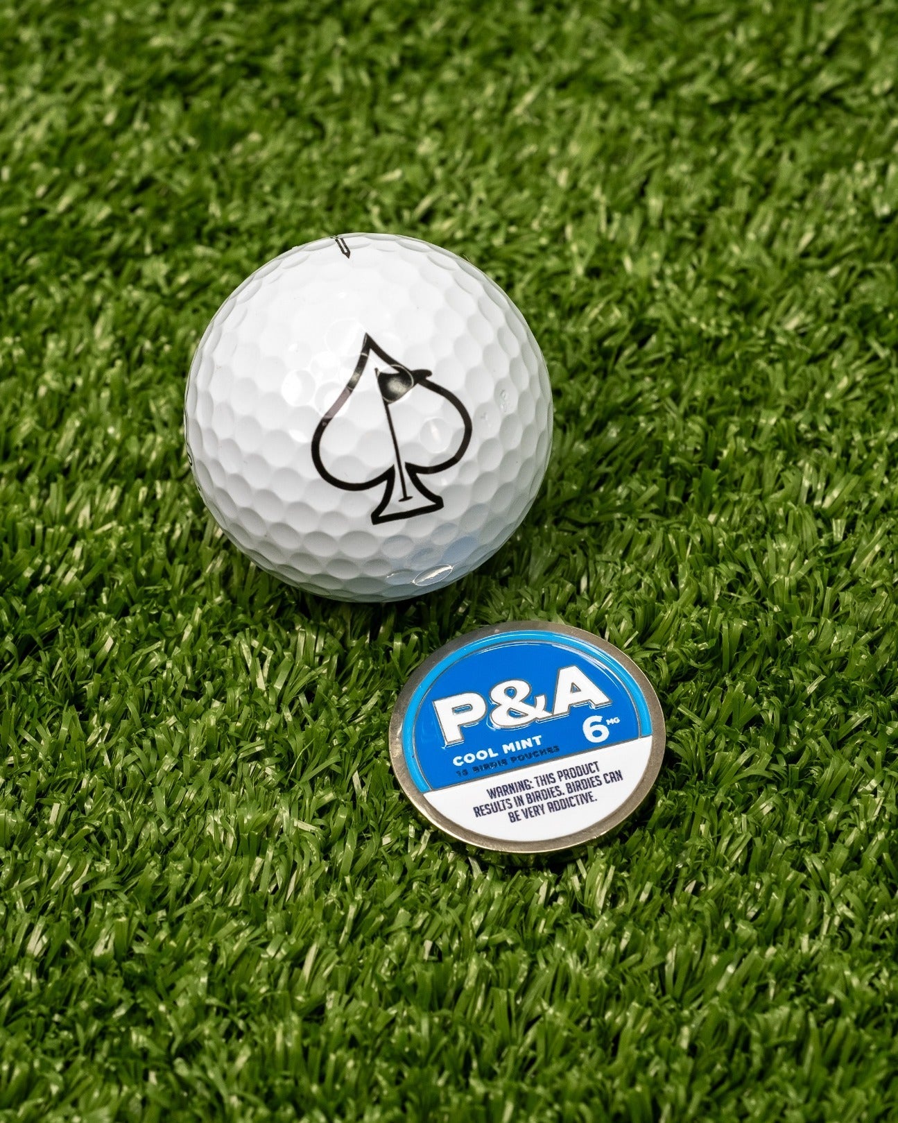 Pins and Aces 6 Milly - Cool Mint Ball Marker