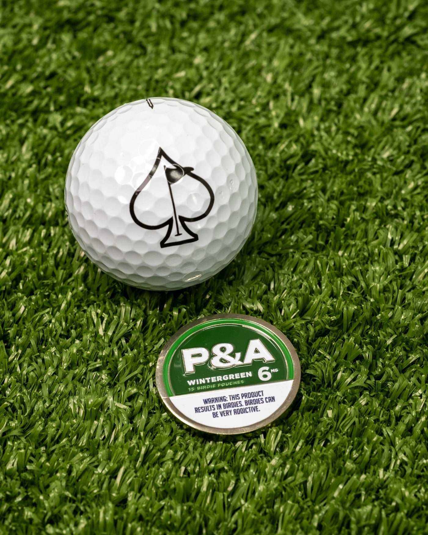 Pins and Aces 6 Milly - Wintergreen Ball Marker