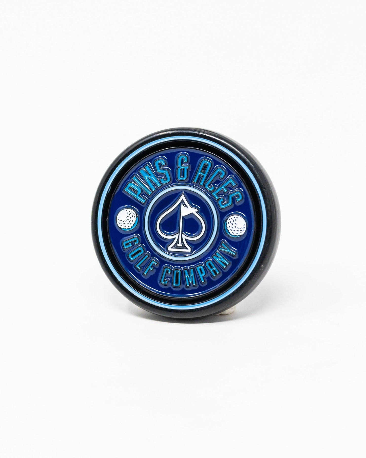Pins and Aces Pop Out Medallion Ball Marker - Navy