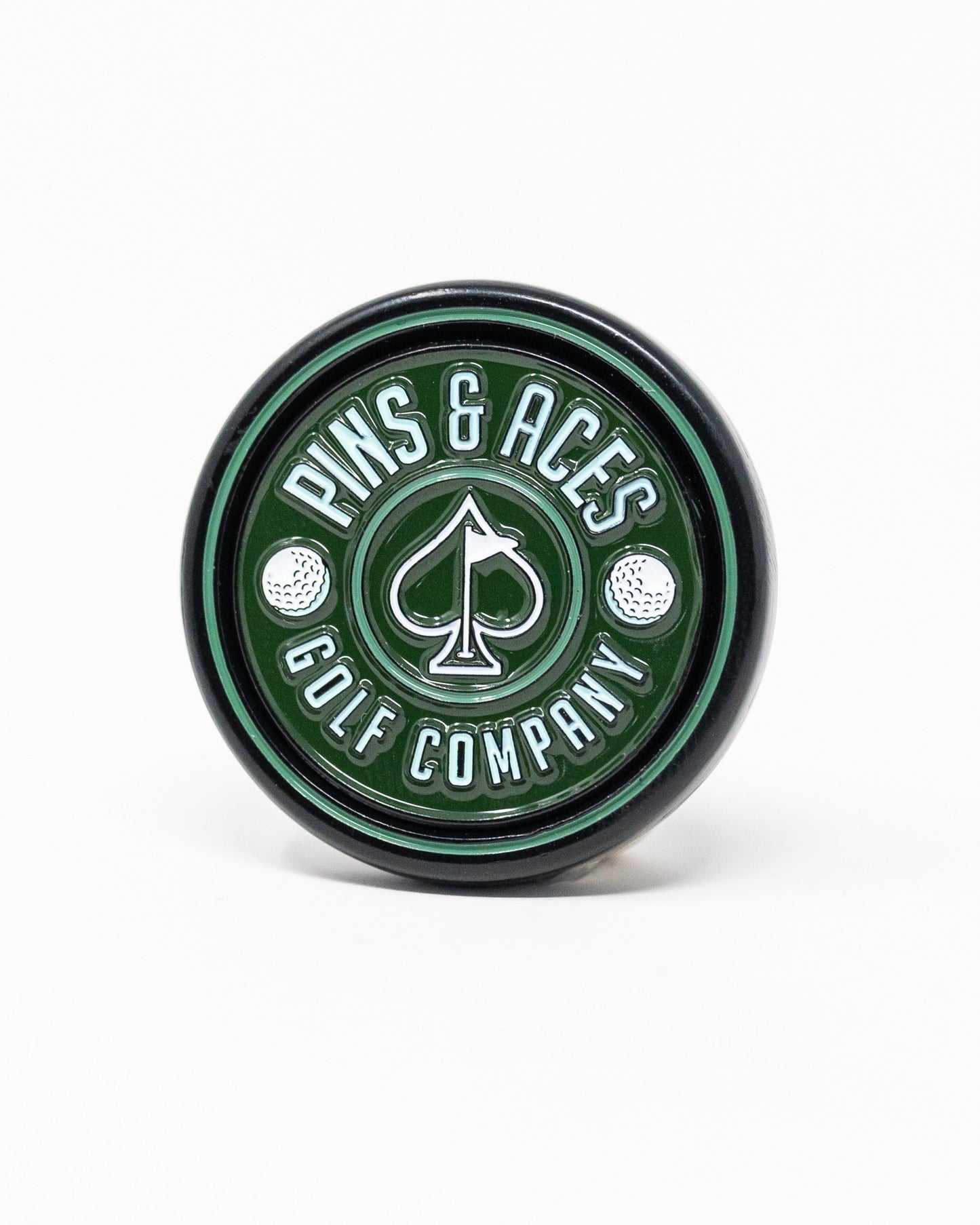 Pins and Aces Pop Out Medallion Ball Marker - Green