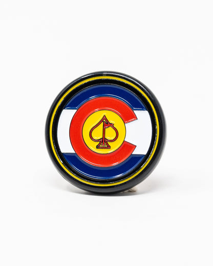 Pins and Aces Pop Out Medallion Ball Marker - Colorado