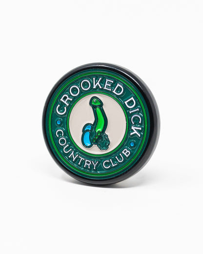 Pins and Aces Pop Out Medallion Ball Marker - Crooked Dick