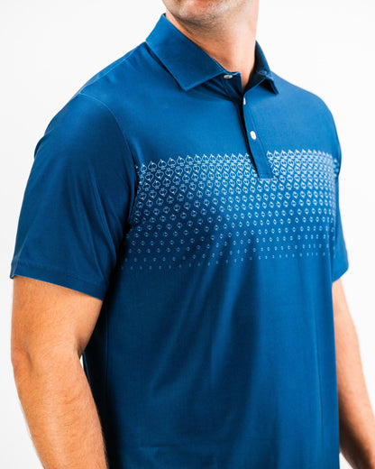 Pins and Aces Player Preferred™ Polo - Spade Fade - Navy