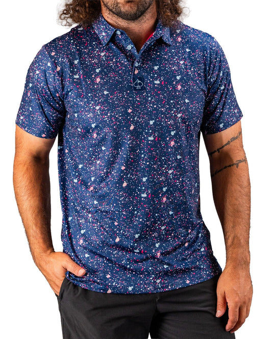 Pins and Aces Blue Splatter