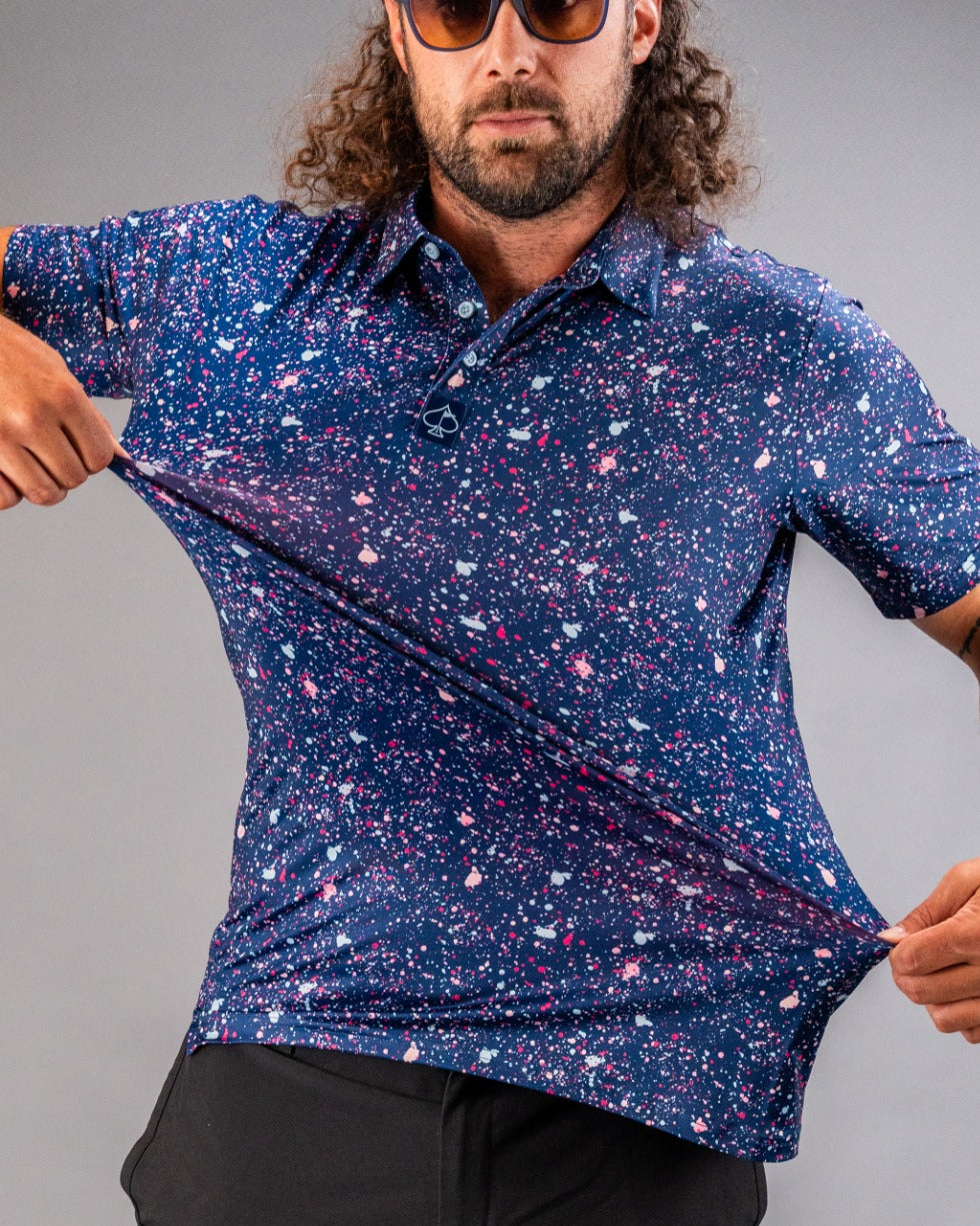 Pins and Aces Blue Splatter