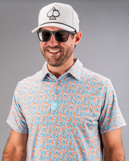 Pins and Aces Doodle Guy Blue