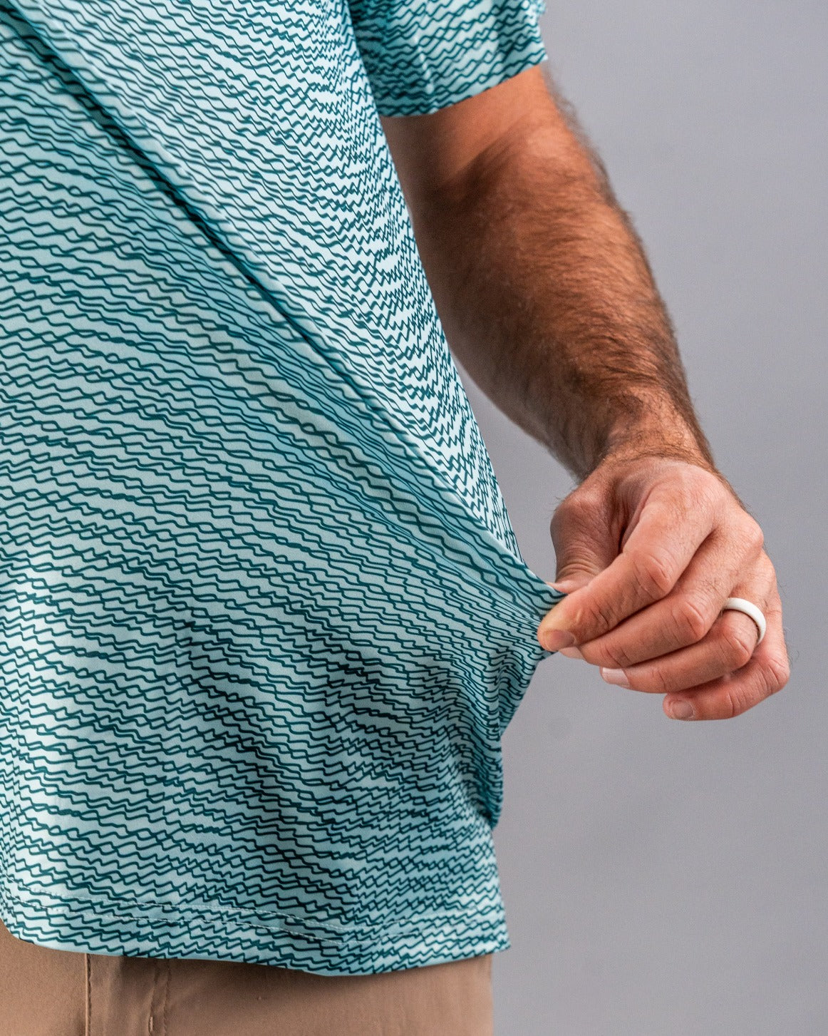 Pins and Aces Squiggle Teal