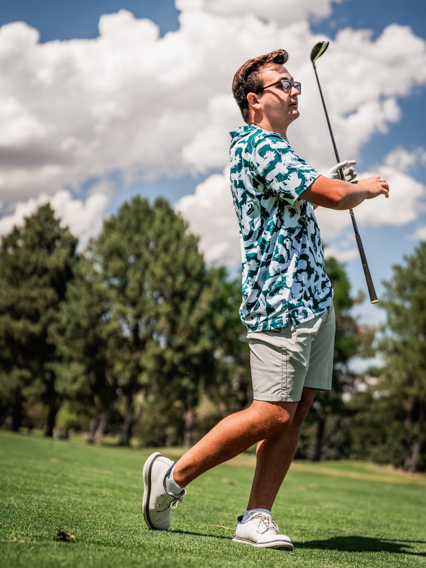 Pins and Aces Paint Strokes Green