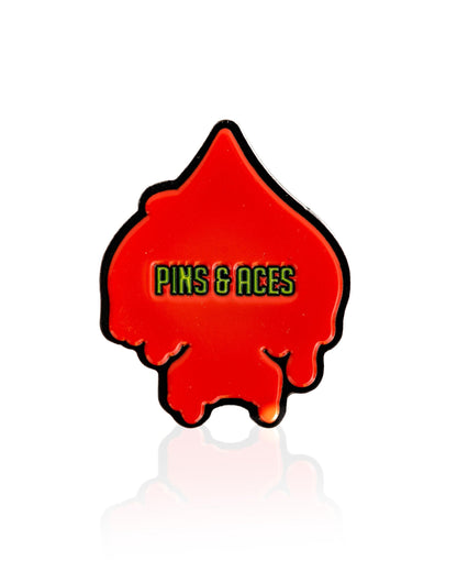 Pins and Aces Flamin' Spade Ball Marker