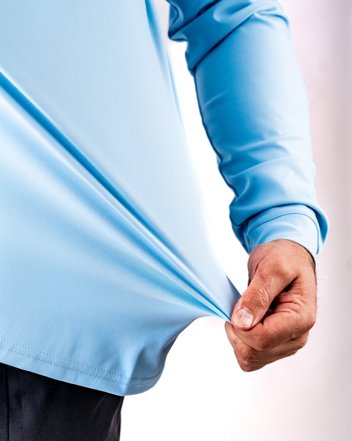 Pins and Aces Performance Golf Hoodie - Squiggle Blue