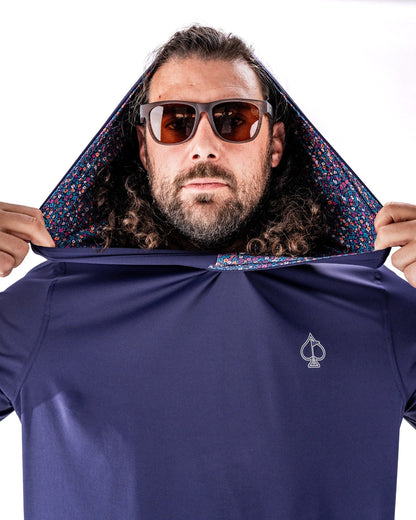 Pins and Aces Performance Golf Hoodie - Lavender Flower Power