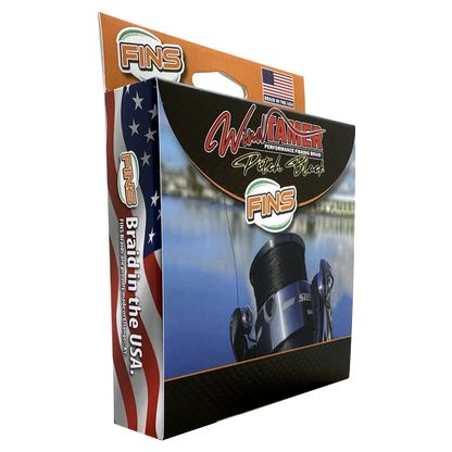 FINS Fishing Windtamer Pitch Black Braid