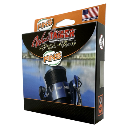 FINS Fishing Windtamer Pitch Black Braid