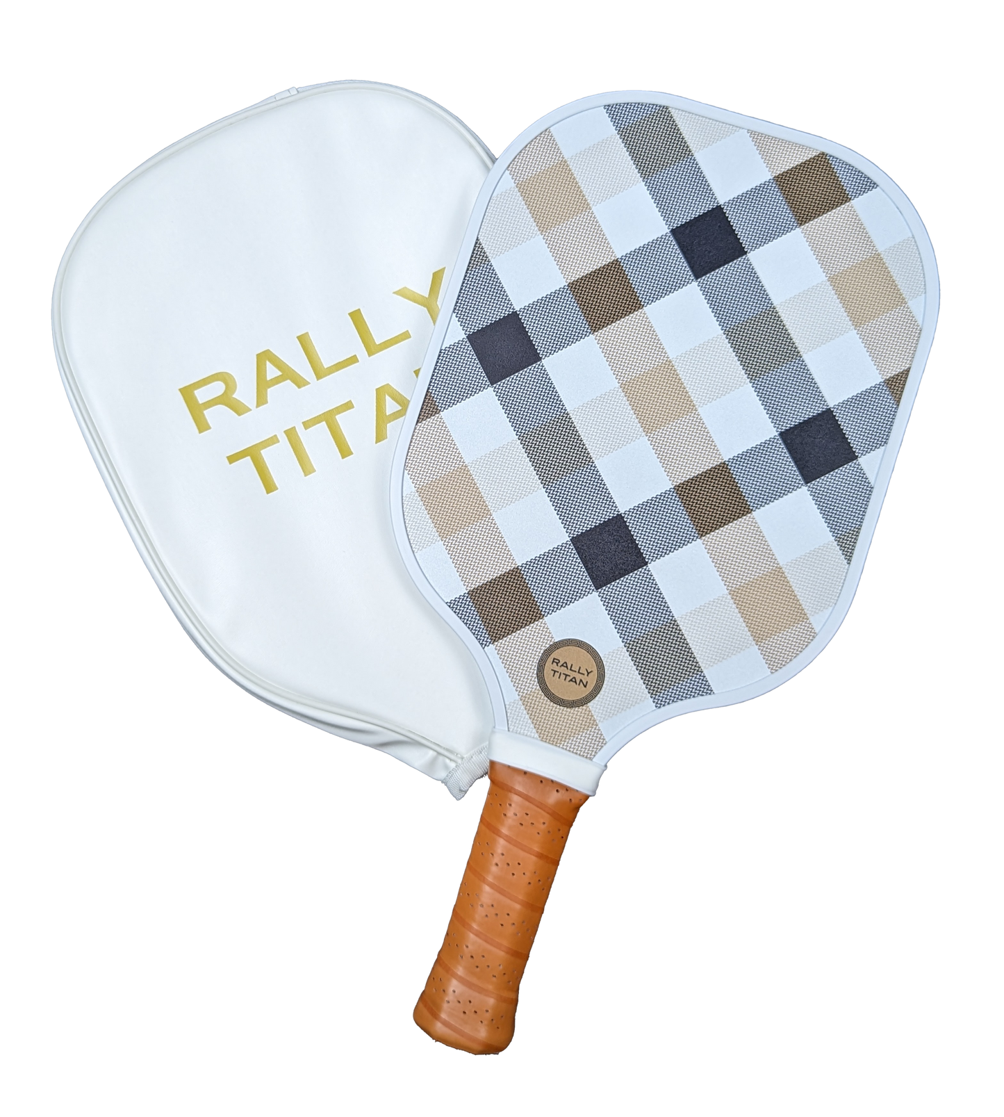 Rally Titan Pickleball Plaid Luxe | 10MM | T300 Textured Carbon Fiber Surface