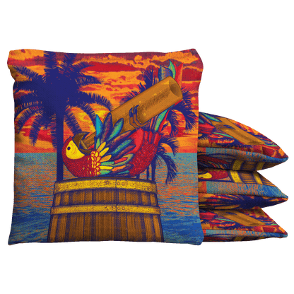 Baggo Plastered Parrot Baggo Cornhole Bean Bag Toss Bags (set of 8)