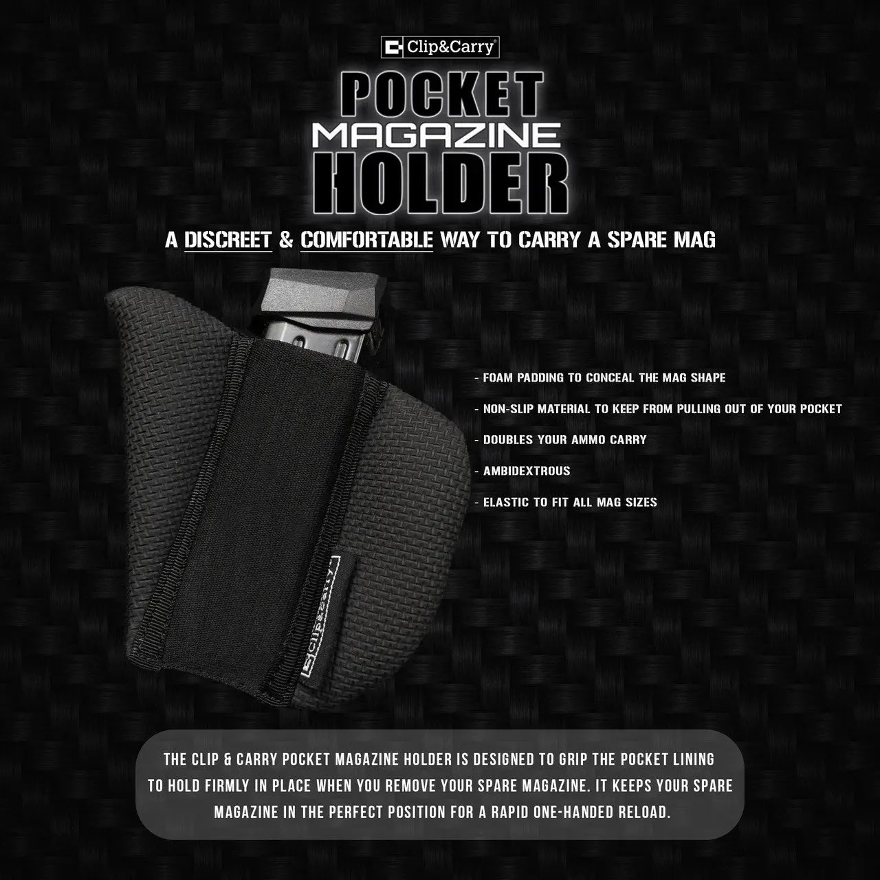 Clip & Carry Pocket Magazine Holder
