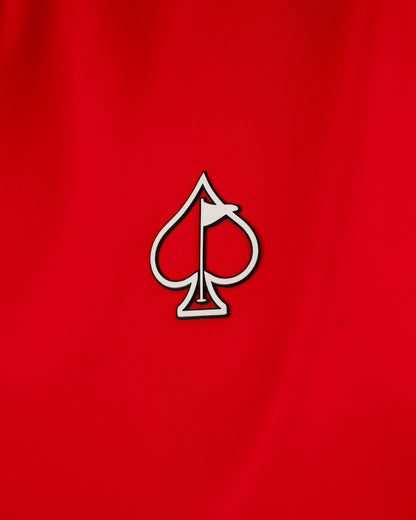 Pins and Aces Performance Golf Hoodie - Coca-Cola Red