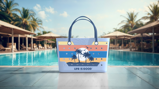 Life is Good Beachcomber Bag Glacier Blue