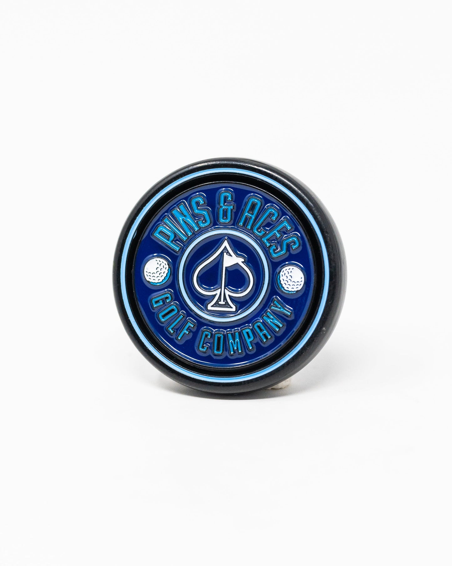 Pins and Aces Pop Out Medallion Ball Marker - Navy