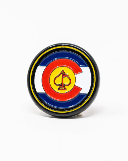 Pins and Aces Pop Out Medallion Ball Marker - Colorado