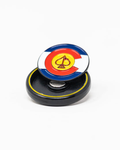 Pins and Aces Pop Out Medallion Ball Marker - Colorado