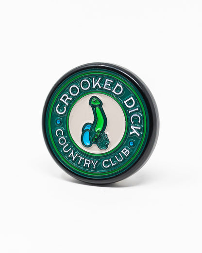 Pins and Aces Pop Out Medallion Ball Marker - Crooked Dick
