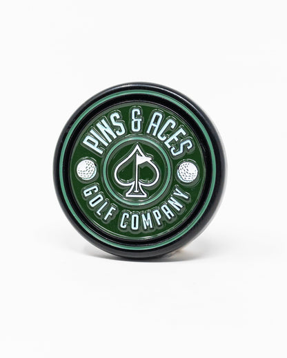 Pins and Aces Pop Out Medallion Ball Marker - Green