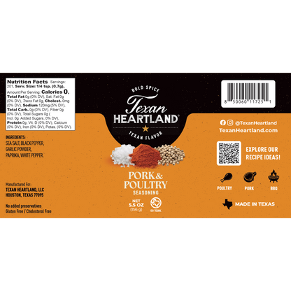 Texan Heartland Pork & Poultry Seasoning