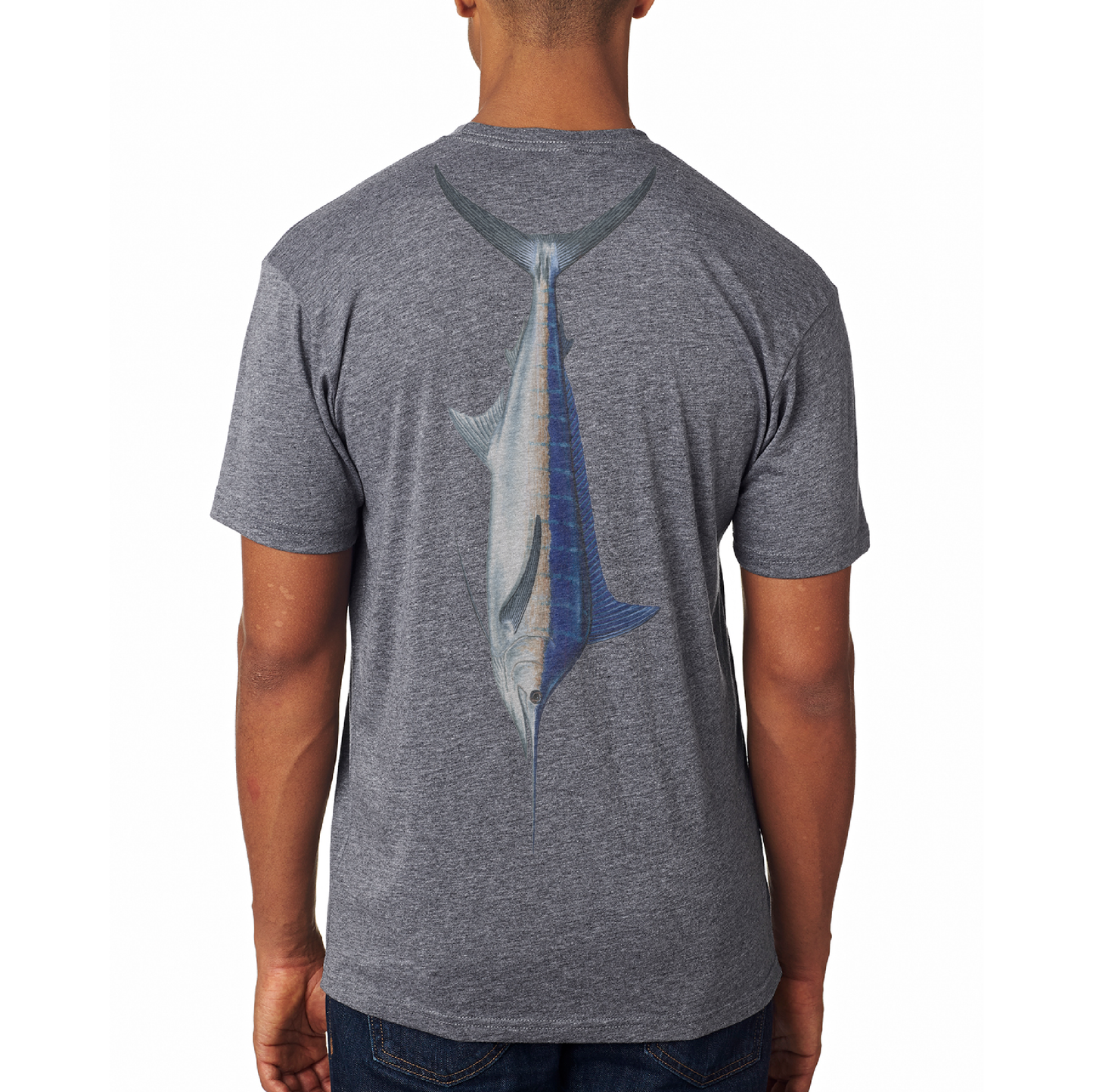 Saltwater Born Key West, Florida Blue Marlin Soft Tee