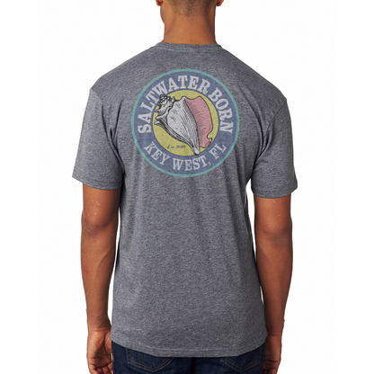 Saltwater Born Key West, Florida Flag Soft Tee