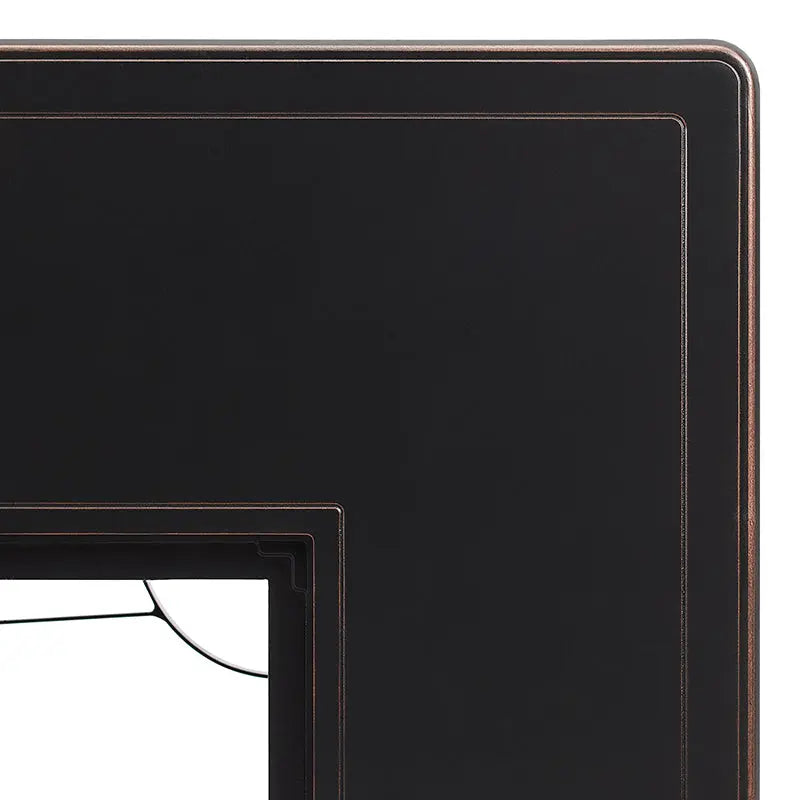 Balkene Home Preston 44" Rectangular Basketweave Aluminum Convertible Gas Fire Pit Table