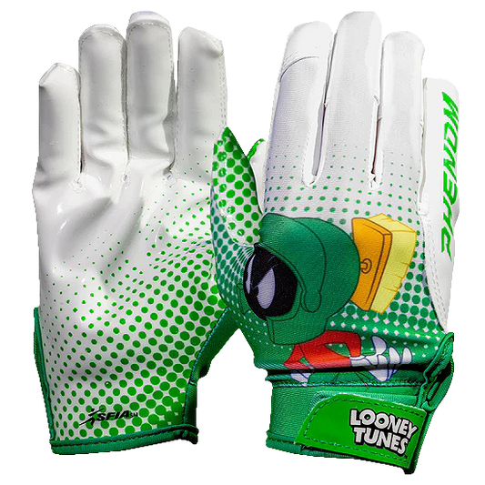 Looney Tunes Football Gloves - Marvin the Martian - VPS4 by Phenom Elite