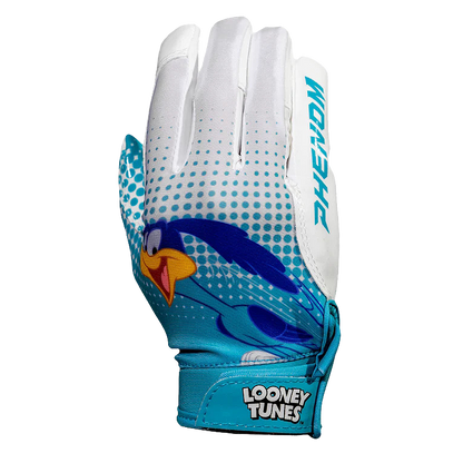 Looney Tunes Football Gloves - Road Runner - VPS4 by Phenom Elite