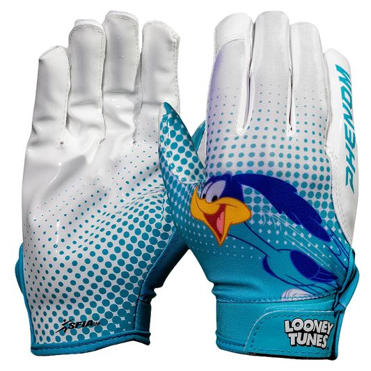 Looney Tunes Football Gloves - Road Runner - VPS4 by Phenom Elite