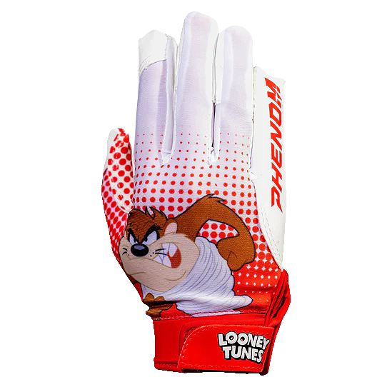 Looney Tunes Football Gloves - Taz - VPS4 by Phenom Elite