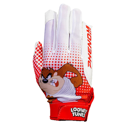 Looney Tunes Football Gloves - Taz - VPS4 by Phenom Elite