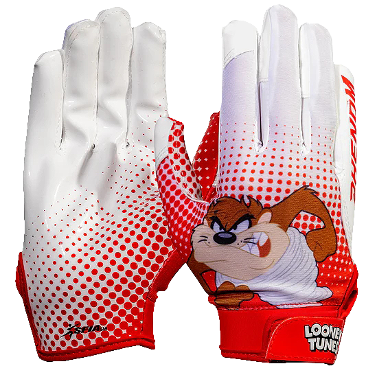 Looney Tunes Football Gloves - Taz - VPS4 by Phenom Elite