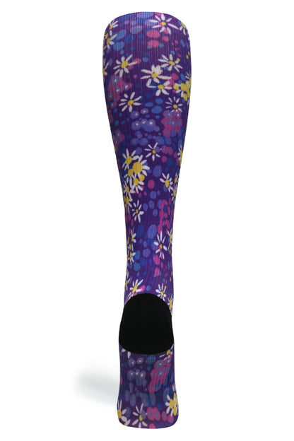Crazy Compression Purple Petals - (Standard & Extra Wide)