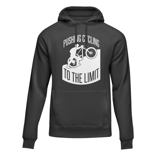 Outdoorzees Pushing Cycling To The Limit Adult Fleece Hoodie