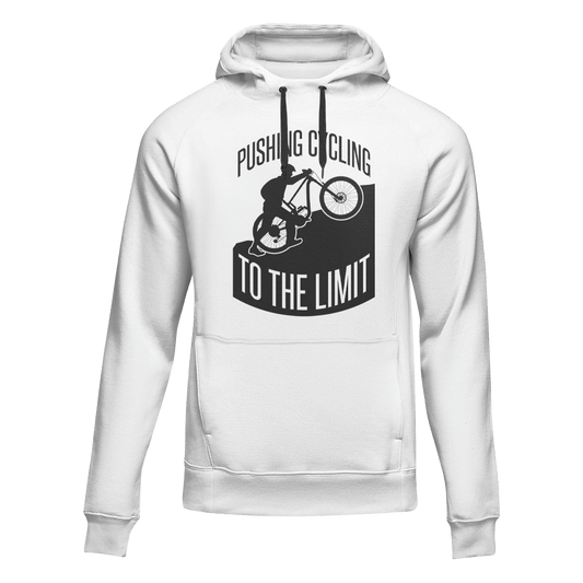 Outdoorzees Pushing Cycling To The Limit Adult Fleece Hoodie