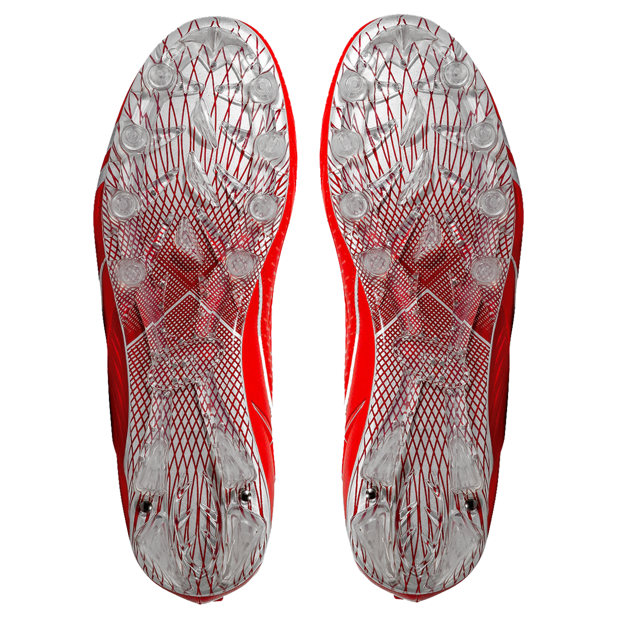 Quantum Speed: Football Cleats - Red - Team Colors