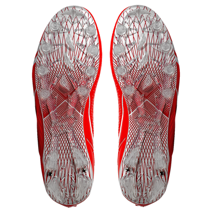 Quantum Speed: Football Cleats - Red - Team Colors