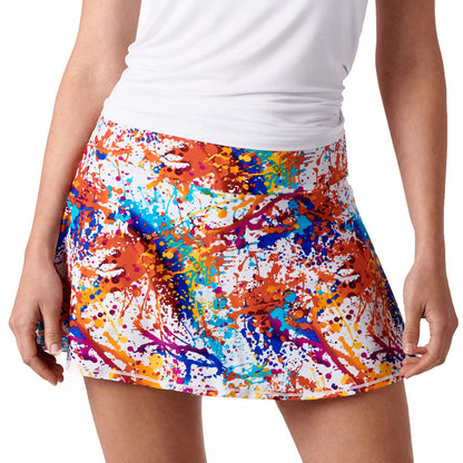Queen of the Court Splatter Paint Swing Skirt