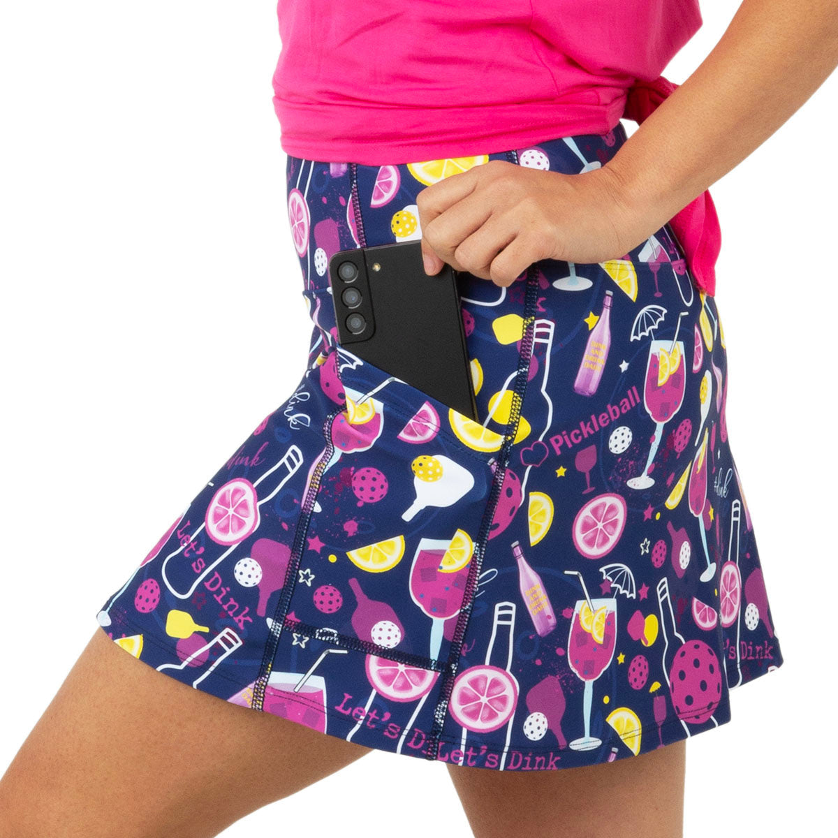 Queen of the Court Dinks and Drinks Endurance 15" Skirt